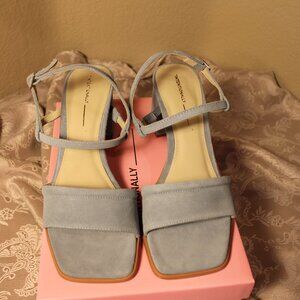 INTENTIONALLY BLANK Made In Brazil Suede Validated Heeled Sandals